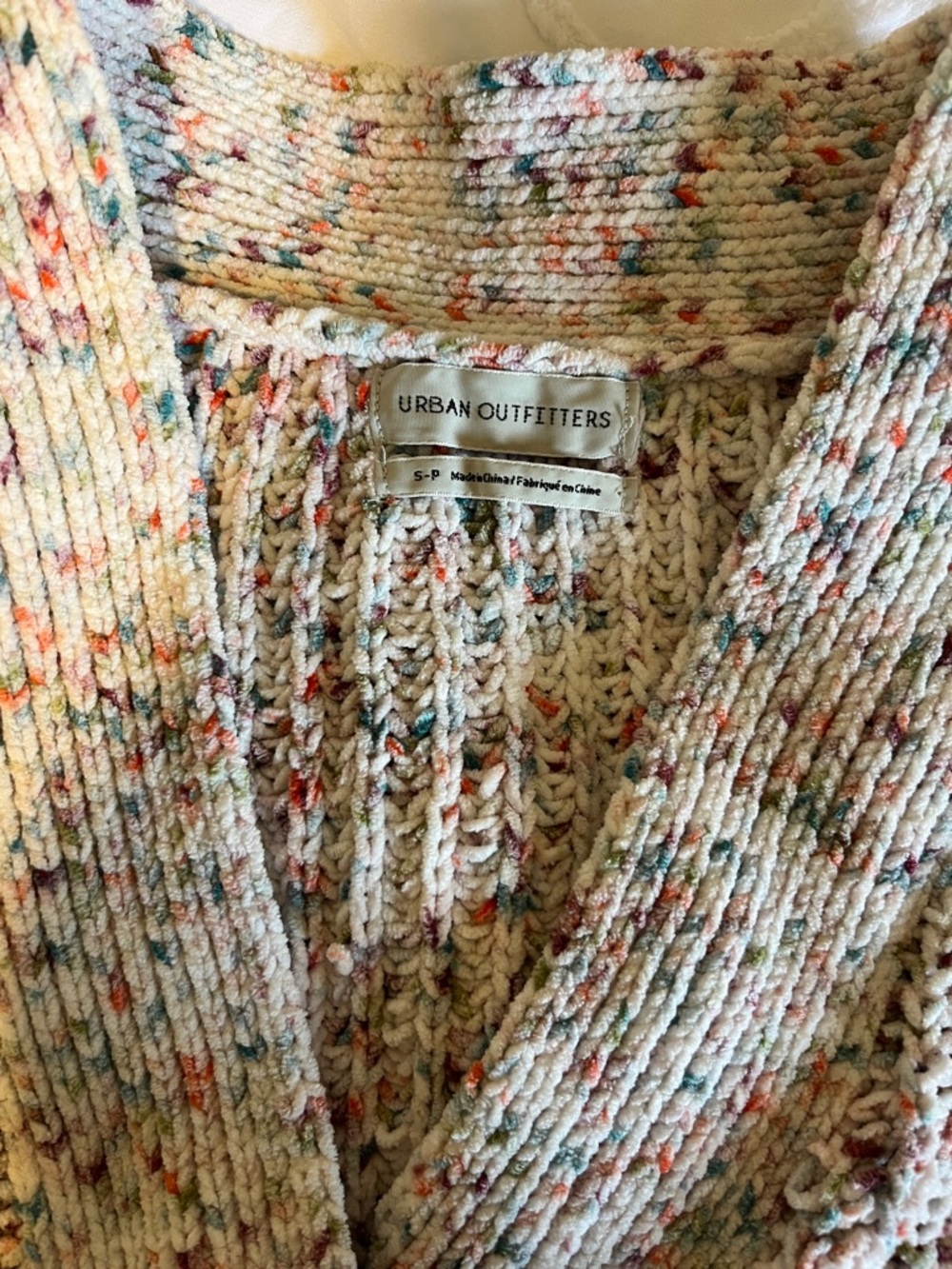 Urban Outfitters Cream Speckled Knit Sweater